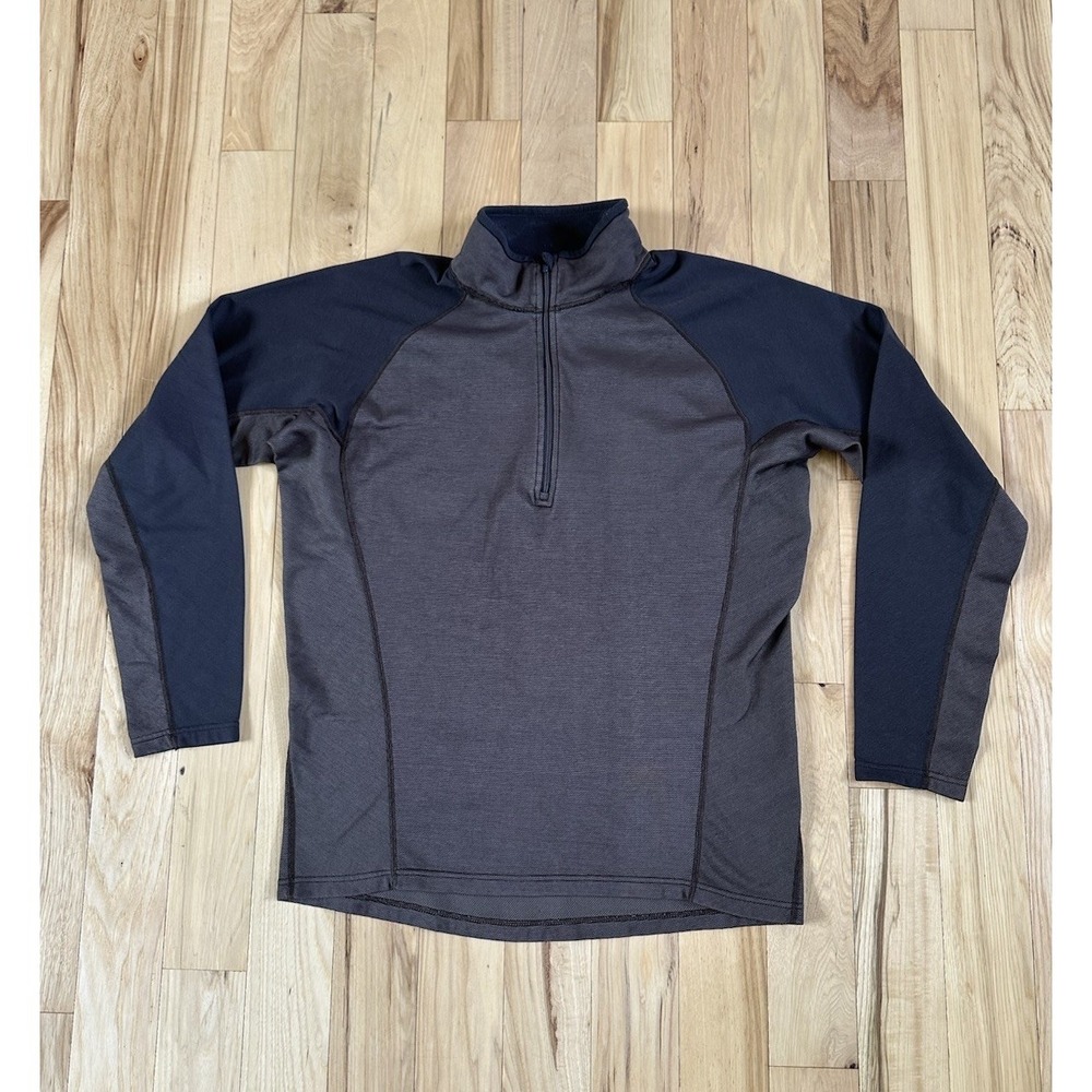 Patagonia Capilene 3 Zip Neck Pullover Baselayer Large Mens Brown Hiking